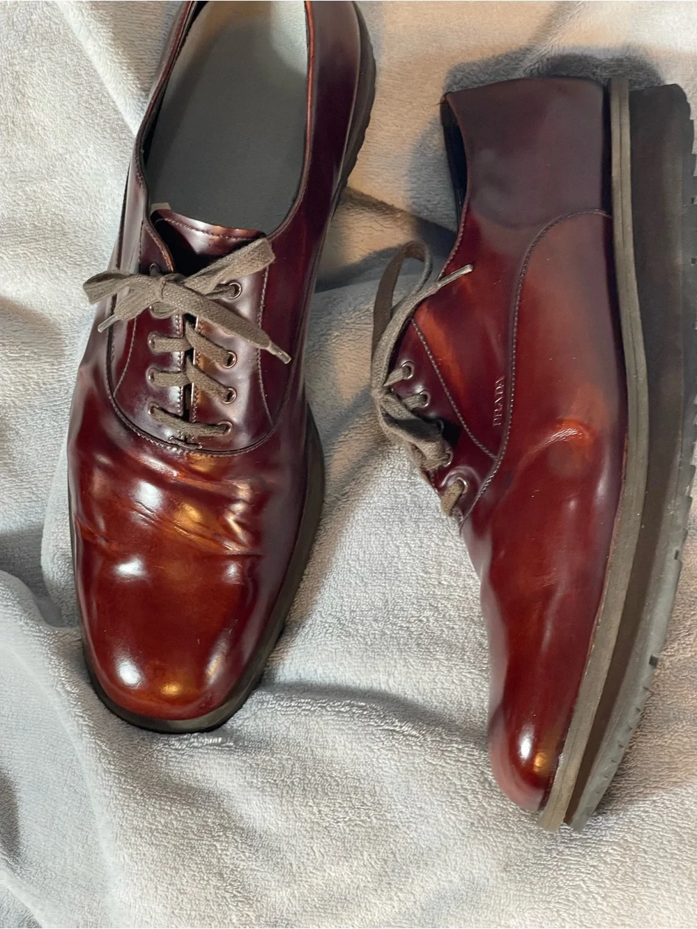 Prada classic burgundy